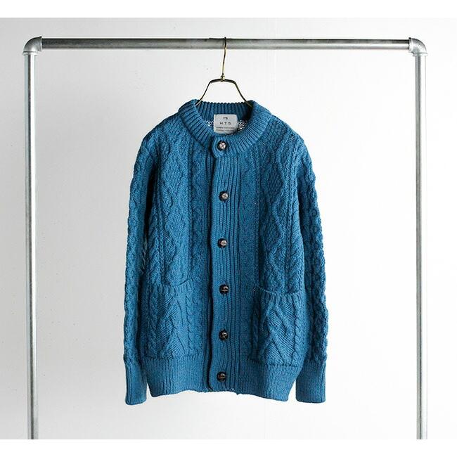 HTS WOOL ARAN CREW CARDIGAN アランクルーカーディガン CHT1951 