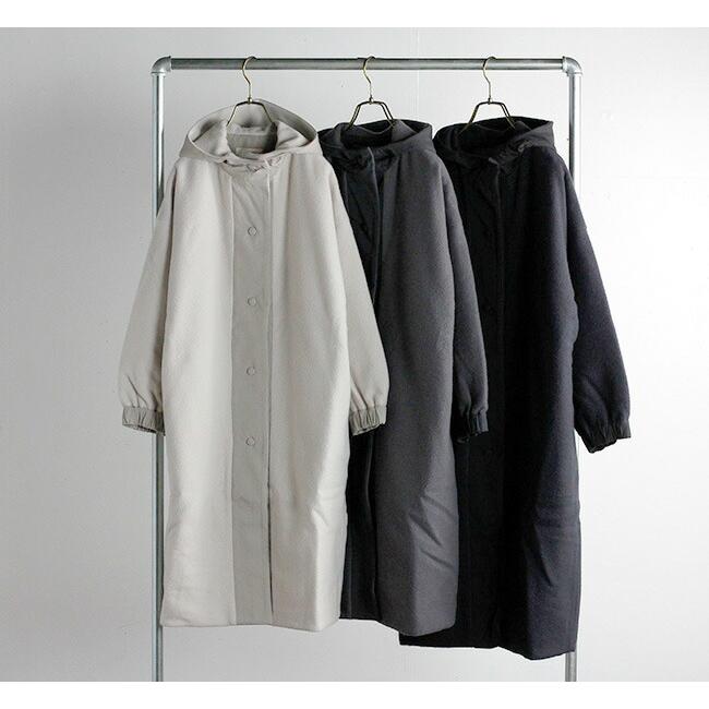 evam eva エヴァムエヴァ ウールパディングロングコート wool