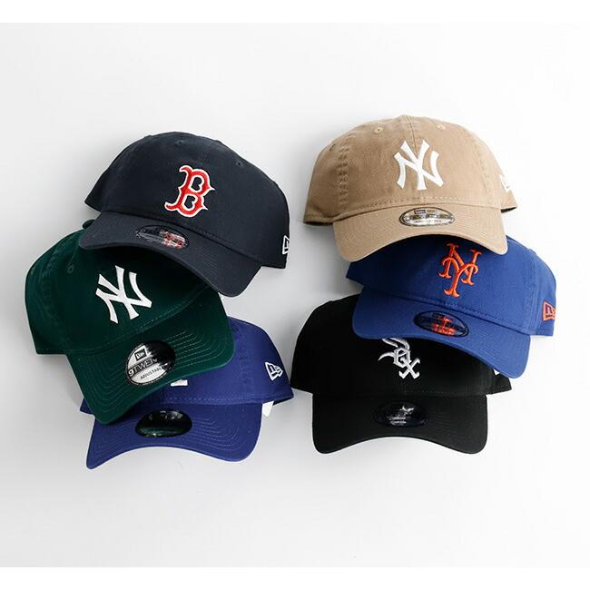 NEW ERA ニューエラ 9TWENTY クロスストラップ ウォッシュドコットン ボストン・レッドソックス ネイビー × ラディアントレッド 14525140 |  | 01
