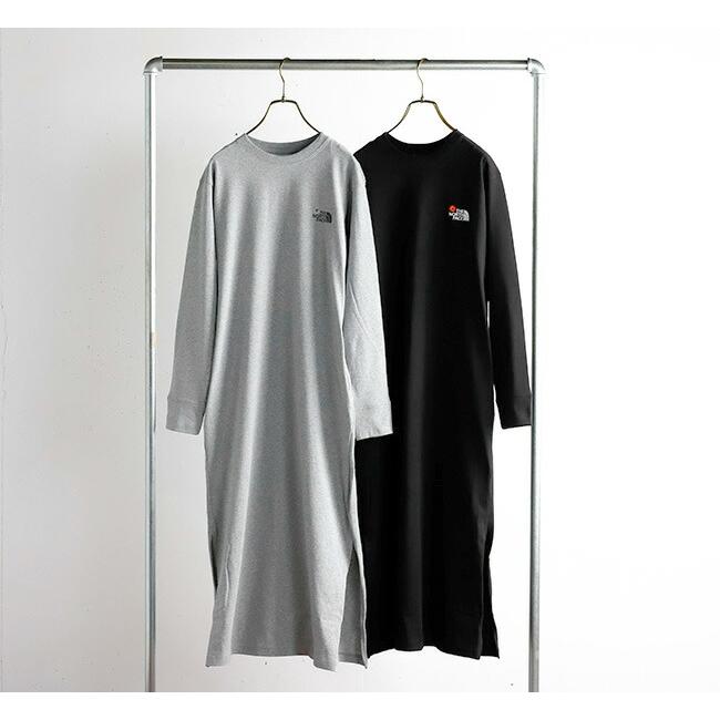 ザノースフェイス THE NORTH FACE L/S Flower Logo Onepiece ロング