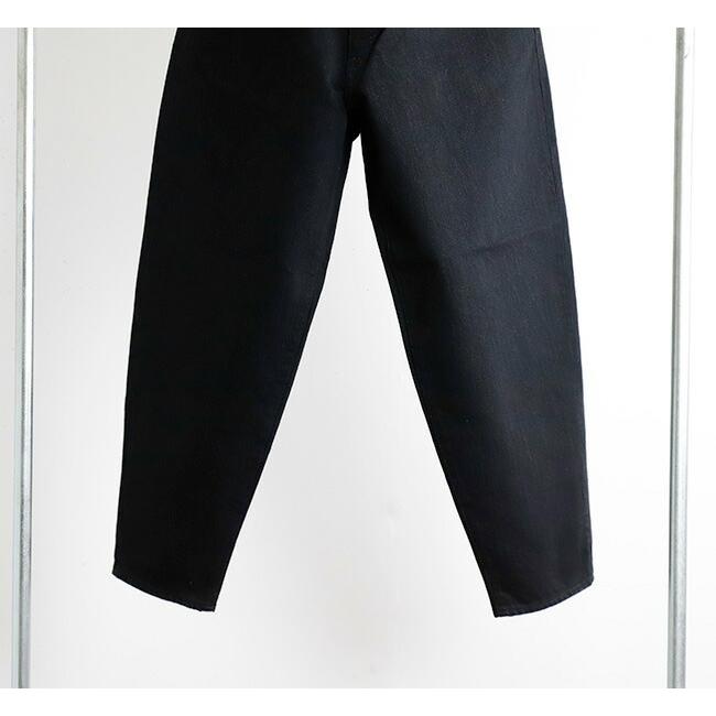 SanicaブラックバルーンサンカBLACK DENIM5PBALLOONFIT 楽天市場】デニムパンツ メンズ シンプル ワイドパンツ ゆったり