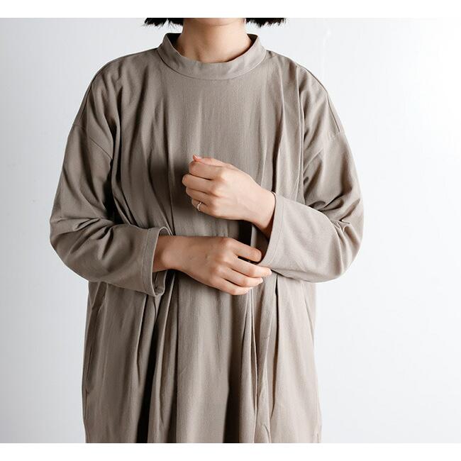 evam eva エヴァムエヴァ スタンドカラー ワンピース stand collar  