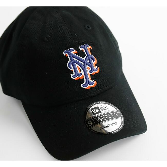 NEW ERA ニューエラ 9TWENTY ウォッシュドコットン ニューヨーク・メッツ ブラック × チームカラー 14525124 |  | 04