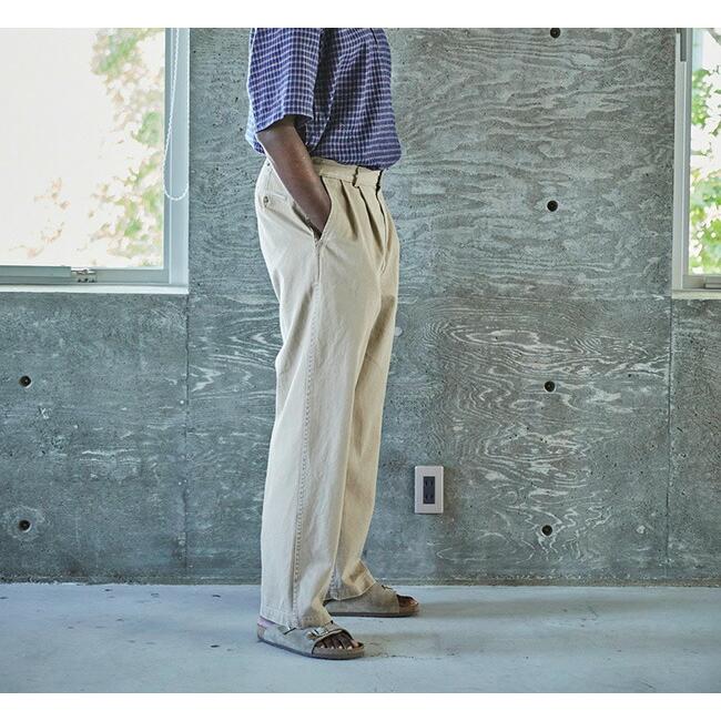 orslow オアスロウ TWO TUCK WIDE TROUSERS 2タックワイドトラウザー
