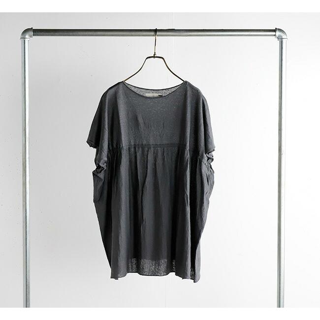 evam eva エヴァムエヴァ リネンギャザー プルオーバー linen gathered pullover E231K171 |  | 06