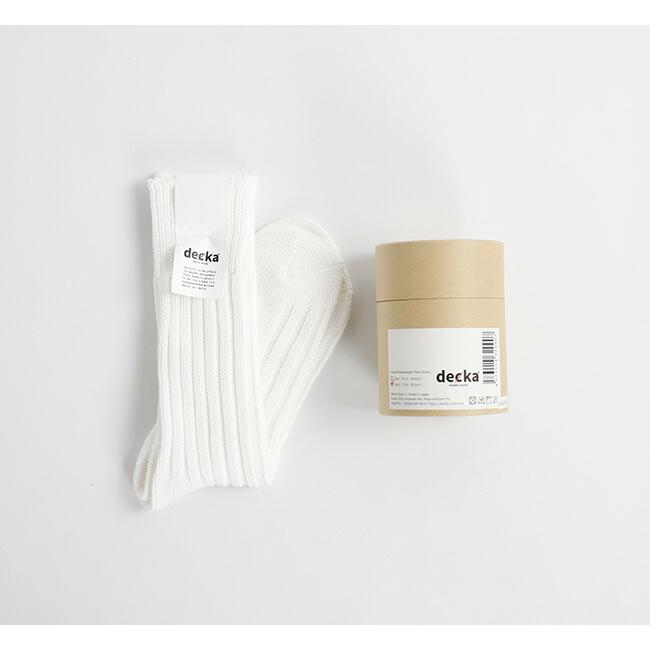 decka デカ Cased Heavy Weight Plain Socks ケースド ヘビー ウェイト ソックス |  | 03