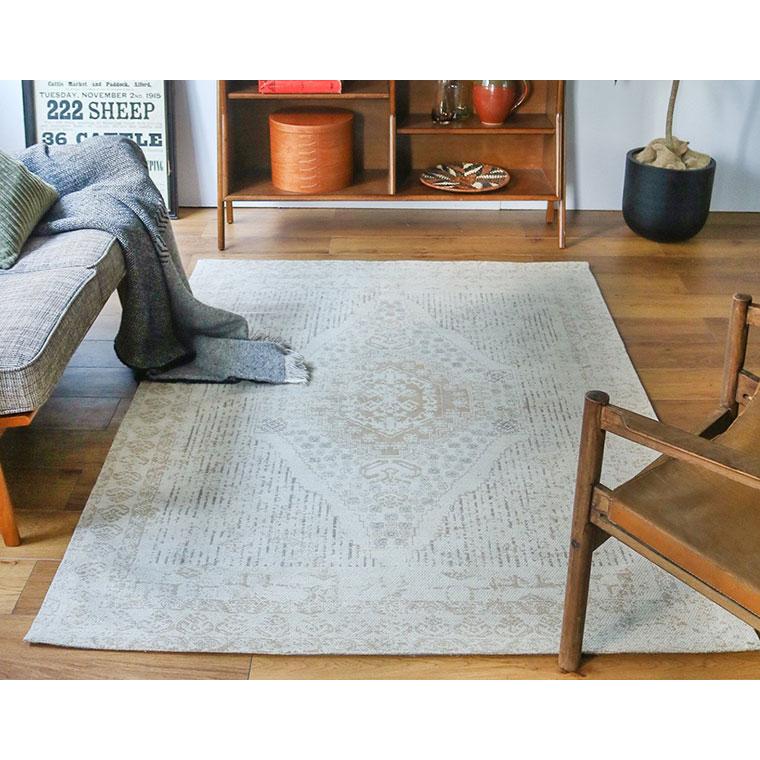 トライバルラグ 約110×75cm グランピエ トライバルラグ 約110×75cm