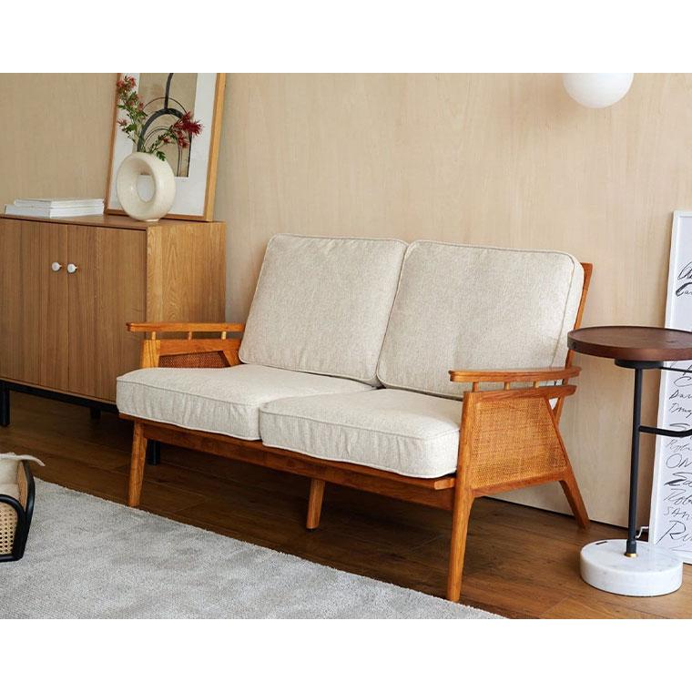 ACME FURNITURE アクメファニチャー WICKER SOFA 2P (IV)　ウィッカーソファ アイボリー 2P | 