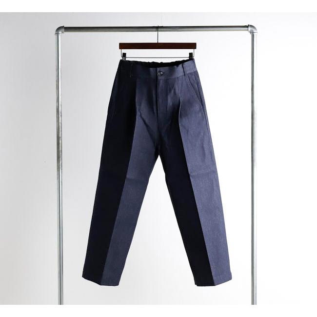 Audience オーディエンス AUD3649 「備後」11oz セルヴィッチ 赤耳デニム 1タック ワイド バレル イージーパンツ | 