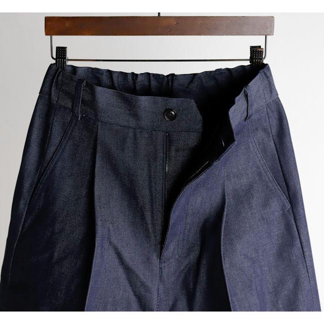 Audience オーディエンス AUD3649 「備後」11oz セルヴィッチ 赤耳デニム 1タック ワイド バレル イージーパンツ |  | 02