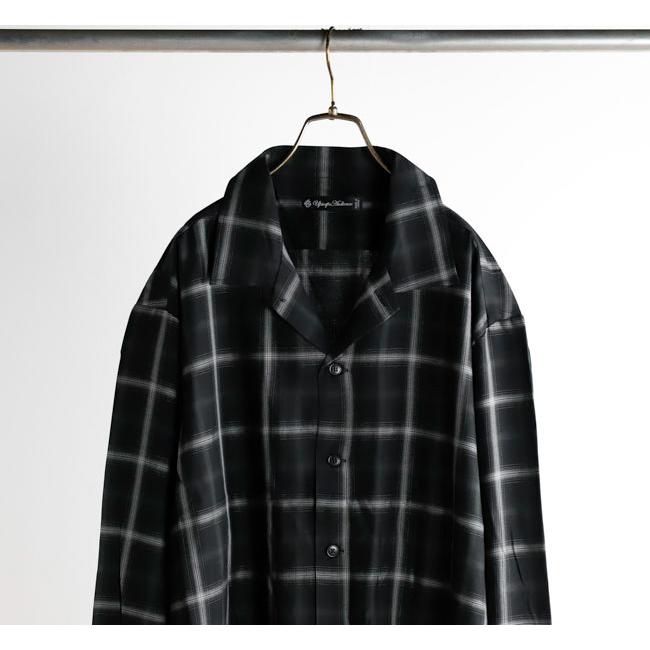 SALE40%OFF // Audience オーディエンス AUD6665 「西脇」 レーヨン オンブレチェック オープンカラー 長袖シャツ |  | 12