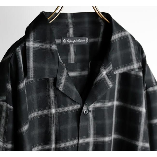 Audience オーディエンス AUD6665 「西脇」 レーヨン オンブレチェック オープンカラー 長袖シャツ |  | 13