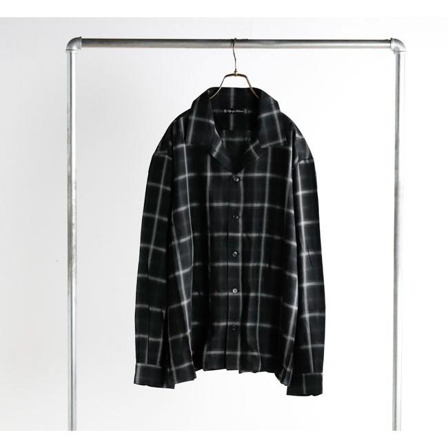 SALE40%OFF // Audience オーディエンス AUD6665 「西脇」 レーヨン オンブレチェック オープンカラー 長袖シャツ |  | 03