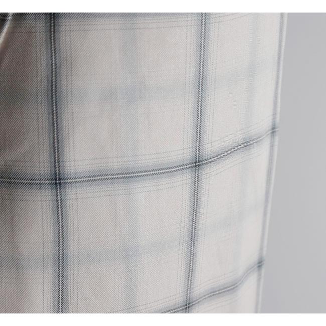 Audience オーディエンス AUD6665 「西脇」 レーヨン オンブレチェック オープンカラー 長袖シャツ |  | 09