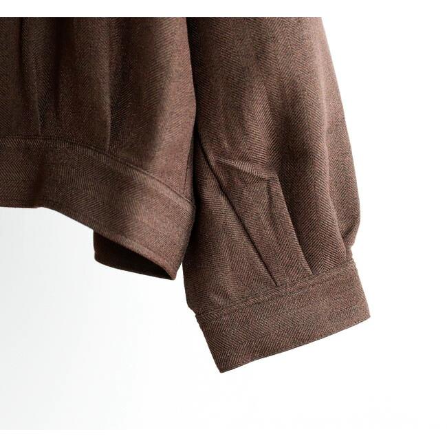 SALE30%OFF //Audience オーディエンス AUD7364 ラナテック メランジヘリンボンツイード ドリズラー ジャケット 日本製 |  | 07