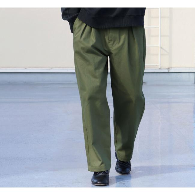 Audience オーディエンス AUD3655 「遠州」11オンス ヘビーカツラギ BOXタック ワイド イージーパンツ MADE IN JAPAN 日本製 |  | 01