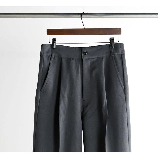 Audience オーディエンス AUD3654 Naturemier ナチュレミア TECH ウールライクツイル 1タック ワイド バレル イージーパンツ MADE IN JAPAN 日本製 |  | 10