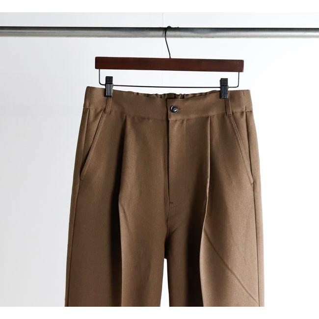 Audience オーディエンス AUD3654 Naturemier ナチュレミア TECH ウールライクツイル 1タック ワイド バレル イージーパンツ MADE IN JAPAN 日本製 |  | 13