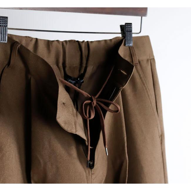 Audience オーディエンス AUD3654 Naturemier ナチュレミア TECH ウールライクツイル 1タック ワイド バレル イージーパンツ MADE IN JAPAN 日本製 |  | 14