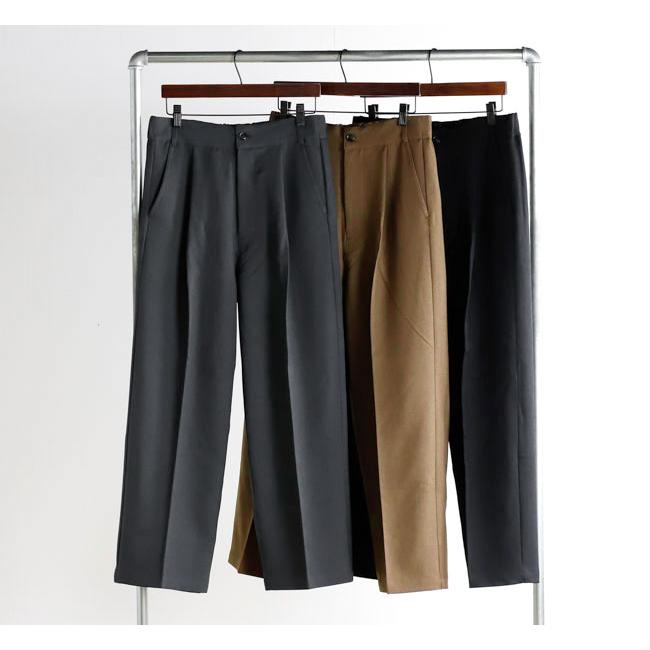 Audience オーディエンス AUD3654 Naturemier ナチュレミア TECH ウールライクツイル 1タック ワイド バレル イージーパンツ MADE IN JAPAN 日本製 |  | 05