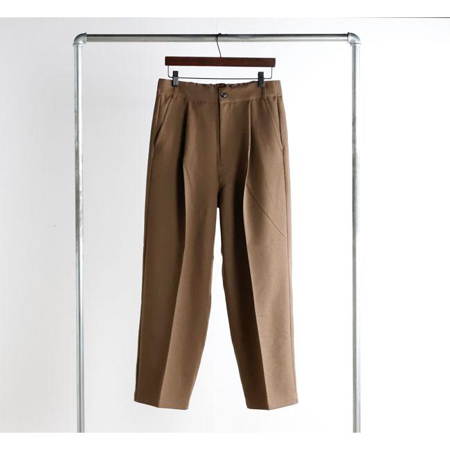 Audience オーディエンス AUD3654 Naturemier ナチュレミア TECH ウールライクツイル 1タック ワイド バレル イージーパンツ MADE IN JAPAN 日本製 |  | 07