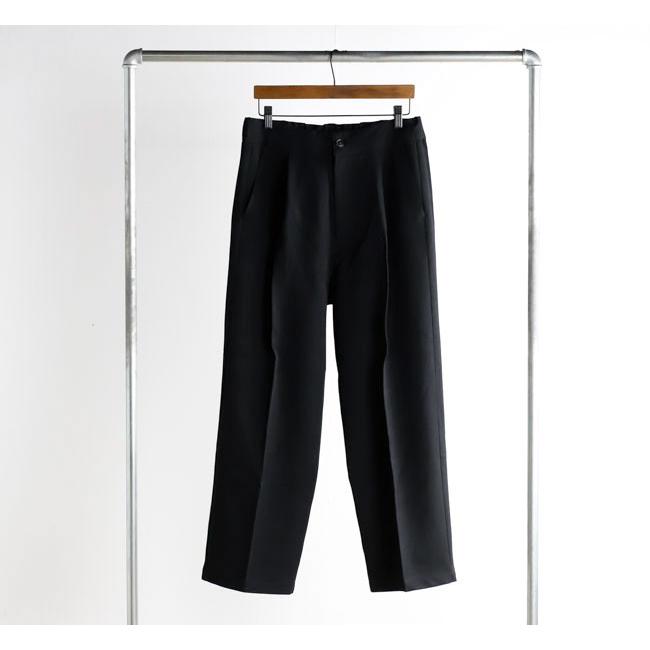 Audience オーディエンス AUD3654 Naturemier ナチュレミア TECH ウールライクツイル 1タック ワイド バレル イージーパンツ MADE IN JAPAN 日本製 |  | 08