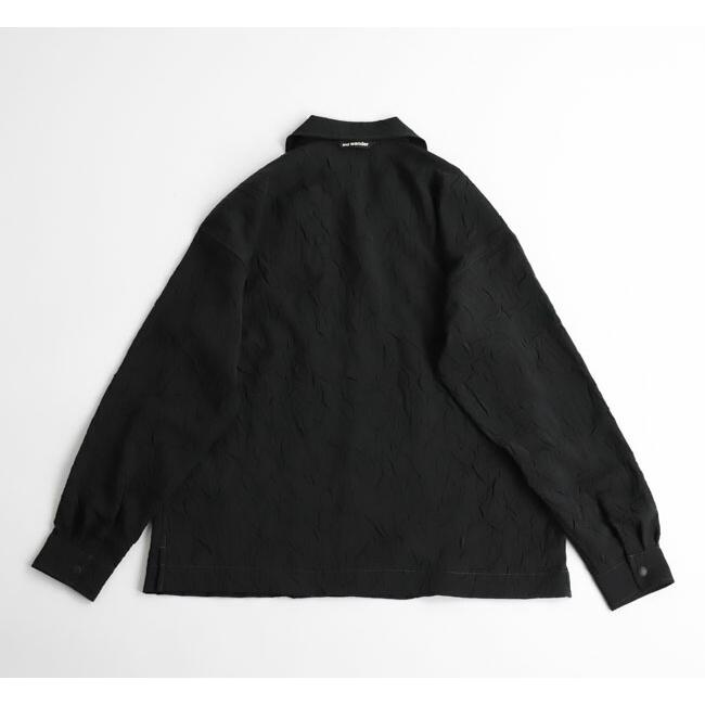 SALE30%OFF // and wander アンドワンダー washer pleated open LS shirt ワッシャープリーツシャツ 長袖 5745183066 |  | 09