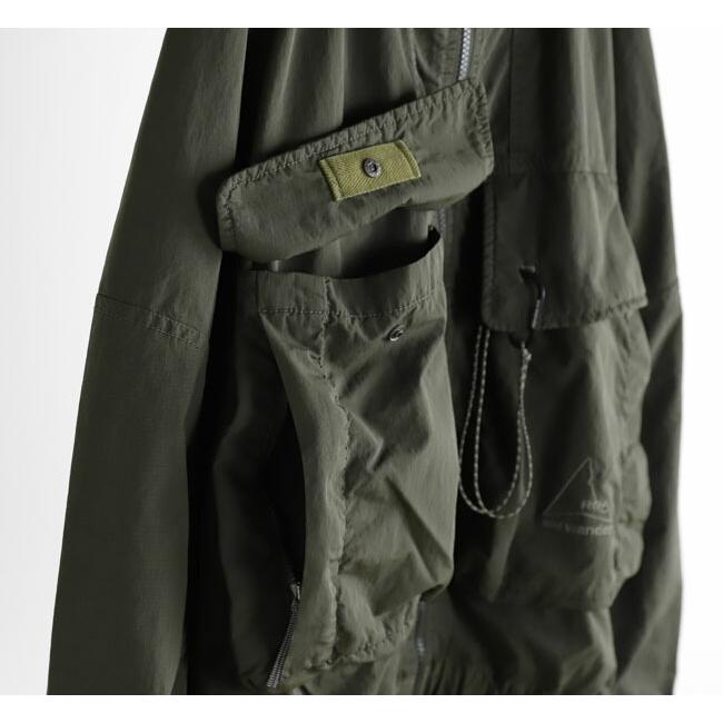 SALE30%OFF //ROA x and wander ロア x アンドワンダー 5745221536 ガーメントダイ ナイロン フーデッド ジャケット garment dye nylon hooded jacket |  | 14