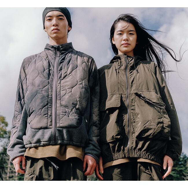 SALE30%OFF //ROA x and wander ロア x アンドワンダー 5745221536 ガーメントダイ ナイロン フーデッド ジャケット garment dye nylon hooded jacket |  | 01