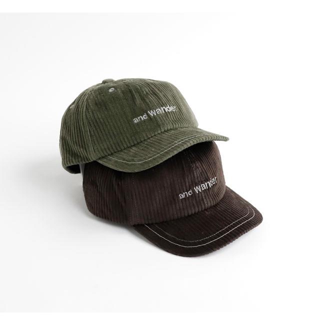 SALE30%OFF //and wander アンドワンダー 5986122 コーデュロイキャップ corduroy cap |  | 01