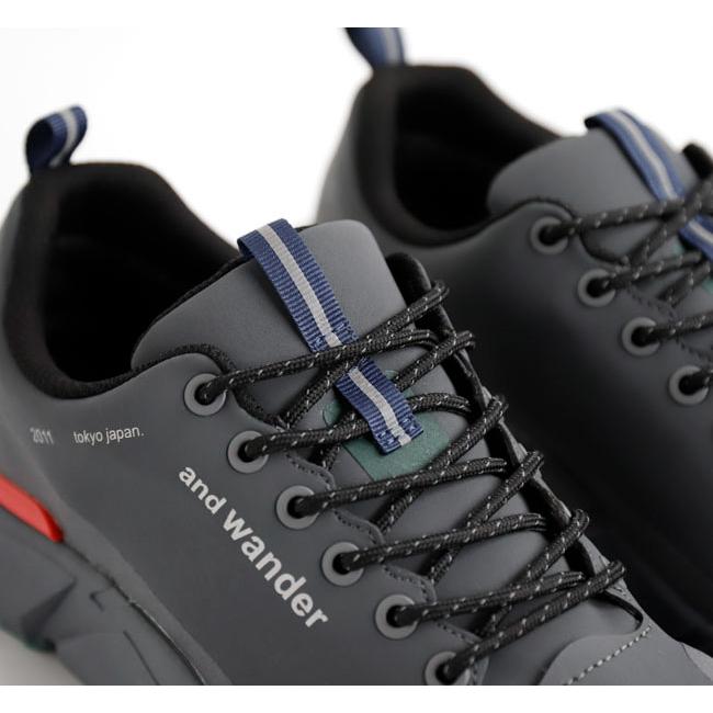 SALE30%OFF //and wander アンドワンダー 5978145 ウォータープルーフ トレックシューズ waterproof trek shoes low charcoal |  | 07