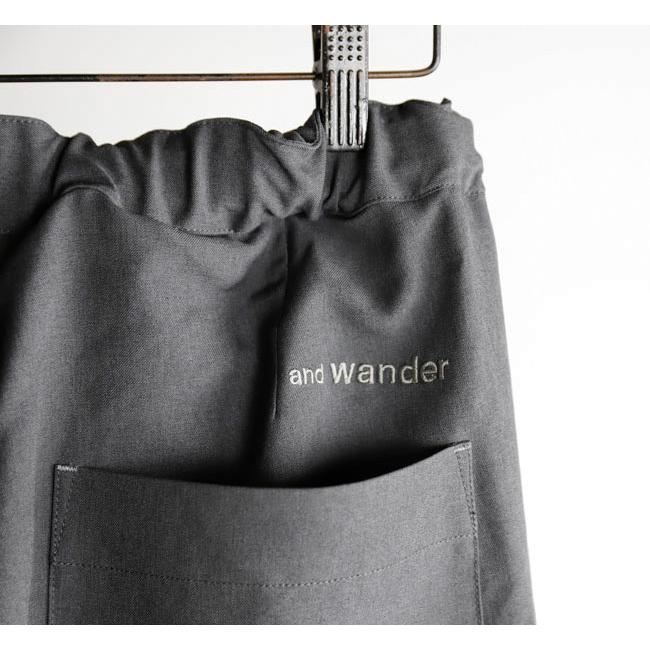 SALE30%OFF //and wander アンドワンダー 5282104 メランジツイルパンツ PE melange twill pants |  | 15