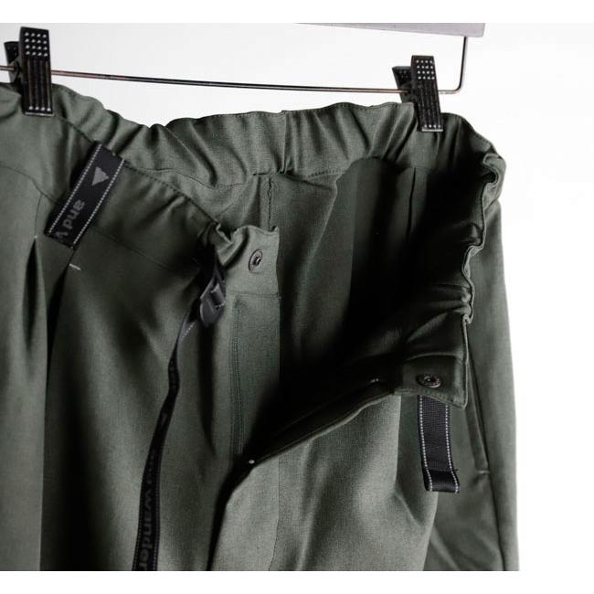 SALE30%OFF //and wander アンドワンダー 5282104 メランジツイルパンツ PE melange twill pants |  | 09