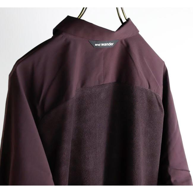 SALE30%OFF //and wander アンドワンダー 5253024 フリースベース長袖シャツ fleece base LS shirt |  | 16