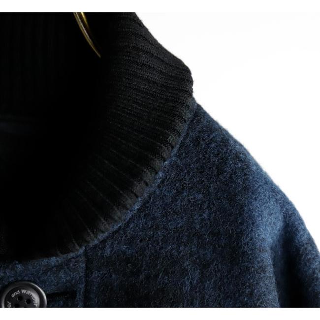 SALE30%OFF //and wander アンドワンダー 5283052 ウールシャギージャケットロング wool shaggy jacket long |  | 05