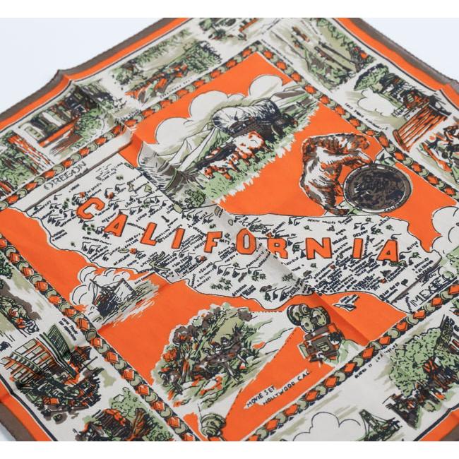 BINDU ビンドゥー BBB1312-CA3 マッププリント バンダナ CALIFORNIA ORANGE |  | 11