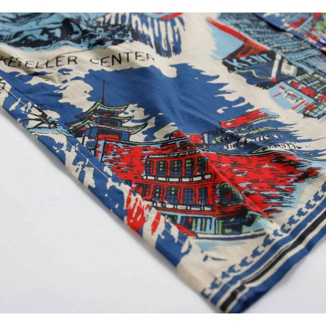 BINDU ビンドゥー PIM7725-NY3 Blue HAWAIIAN SHIRTS ハワイアンシャツ NewYork3 Natural Blue |  | 12