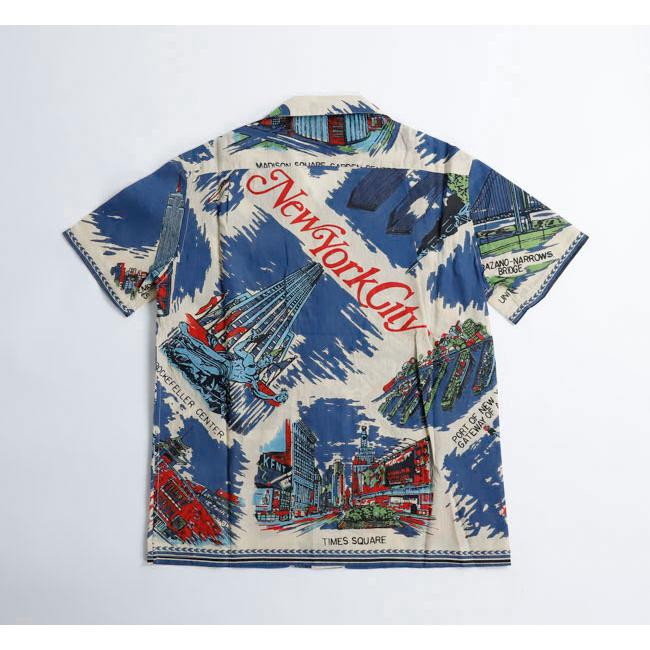 BINDU ビンドゥー PIM7725-NY3 Blue HAWAIIAN SHIRTS ハワイアンシャツ NewYork3 Natural Blue |  | 13