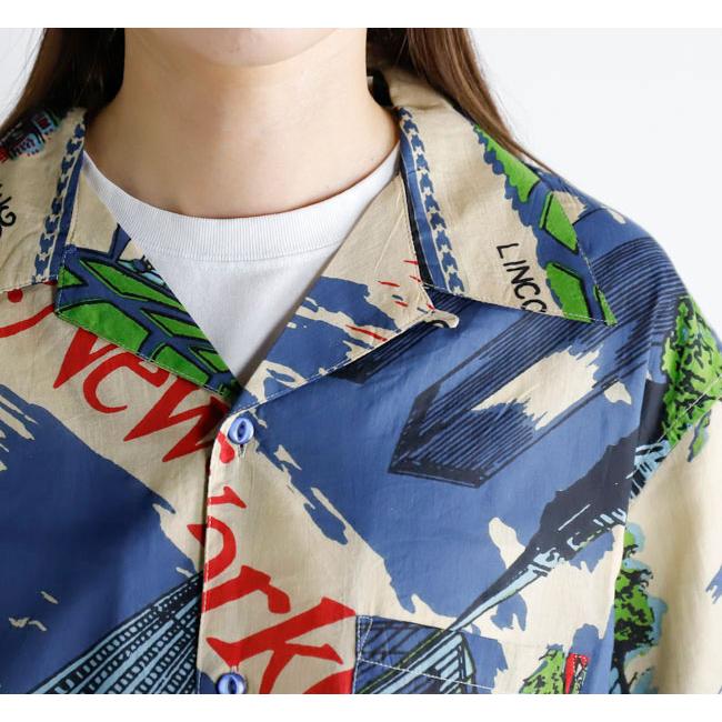 BINDU ビンドゥー PIM7725-NY3 Blue HAWAIIAN SHIRTS ハワイアンシャツ NewYork3 Natural Blue |  | 02