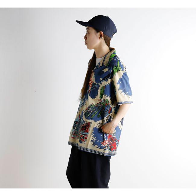 BINDU ビンドゥー PIM7725-NY3 Blue HAWAIIAN SHIRTS ハワイアンシャツ NewYork3 Natural Blue |  | 03