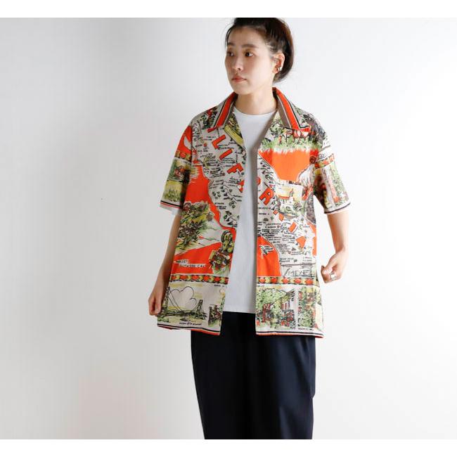 BINDU ビンドゥー PIM7725-C3 ORNG HAWAIIAN SHIRTS ハワイアンシャツ California3 Orange |  | 01