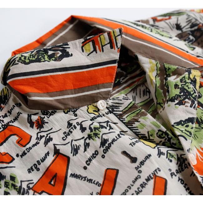 BINDU ビンドゥー PIM7725-C3 ORNG HAWAIIAN SHIRTS ハワイアンシャツ California3 Orange |  | 07