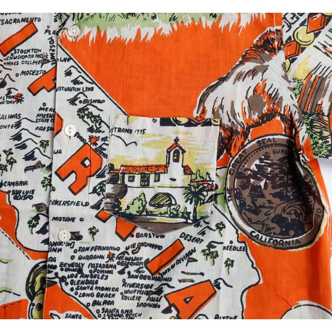 BINDU ビンドゥー PIM7725-C3 ORNG HAWAIIAN SHIRTS ハワイアンシャツ California3 Orange |  | 09