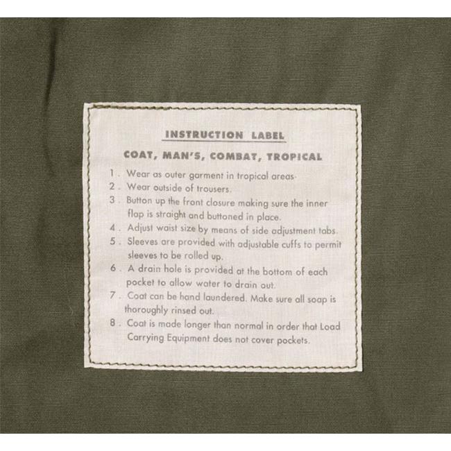 BUZZ RICKSON'S バズリクソンズ BR12247 コンバットジャケット COAT, MAN'S COMBAT TROPICAL |  | 09
