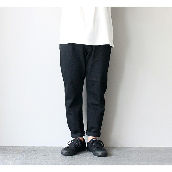 Sanca サンカ テーパードデニム ブラックデニム BLACK DENIM TAPERED