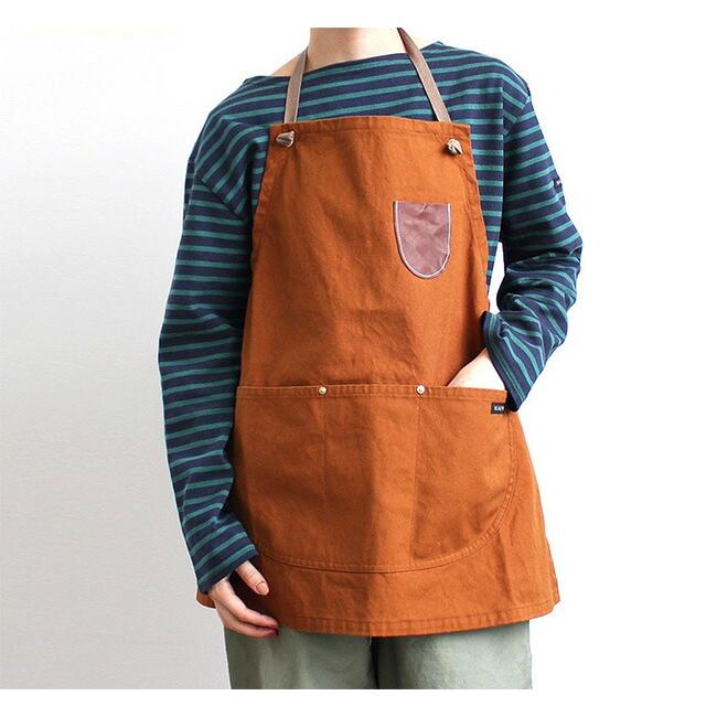 NAPRON ナプロン レザーポケット付きエプロン LUMBER BIB APRON NP-AP01-21A | 