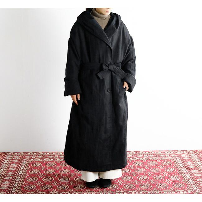 SALE30%OFF //SOIL ソイル WOOL LINEN PLAIN WITH QUILTED LINING 