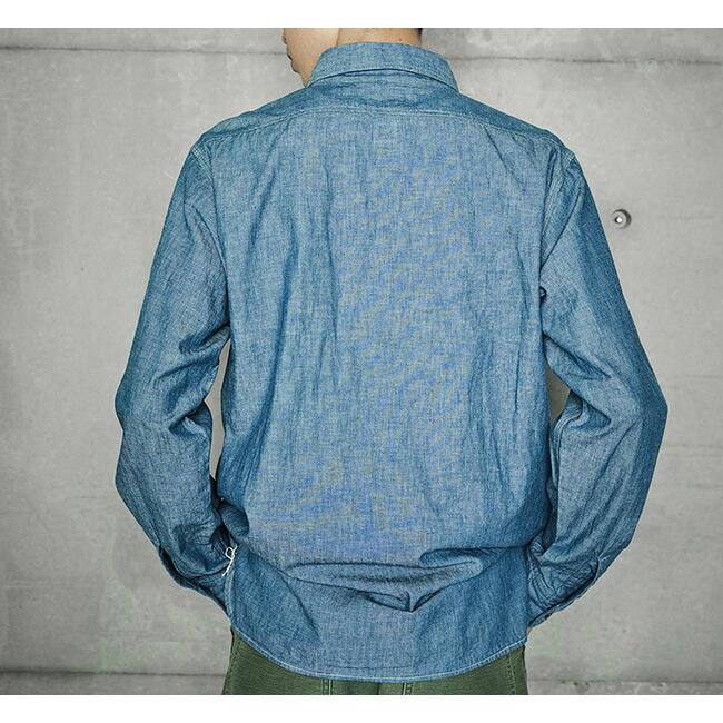 orslow オアスロウ CHAMBRAY WORK SHIRT シャンブレーシャツ 01-8070-84 |  | 03