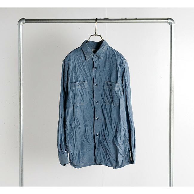 orslow オアスロウ CHAMBRAY WORK SHIRT シャンブレーシャツ 01-8070-84 |  | 04