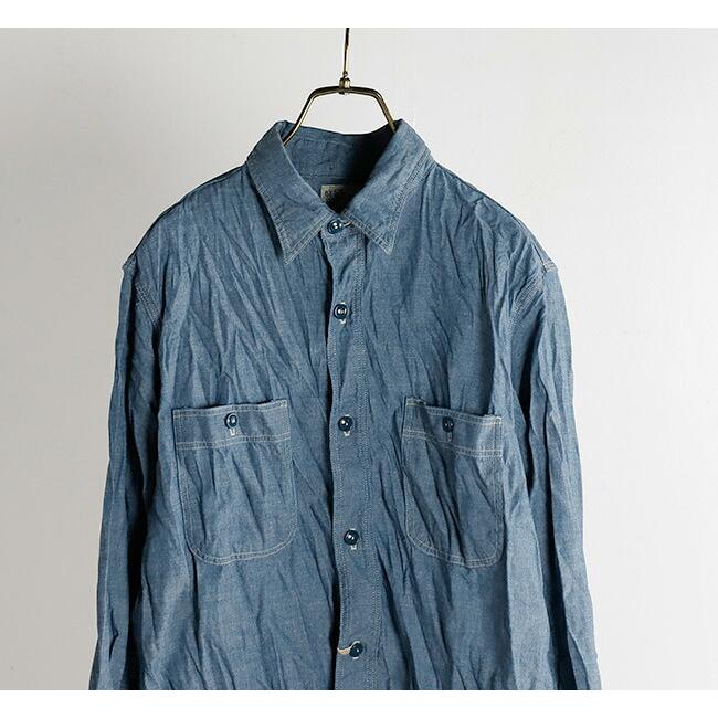 orslow オアスロウ CHAMBRAY WORK SHIRT シャンブレーシャツ 01-8070-84 |  | 05